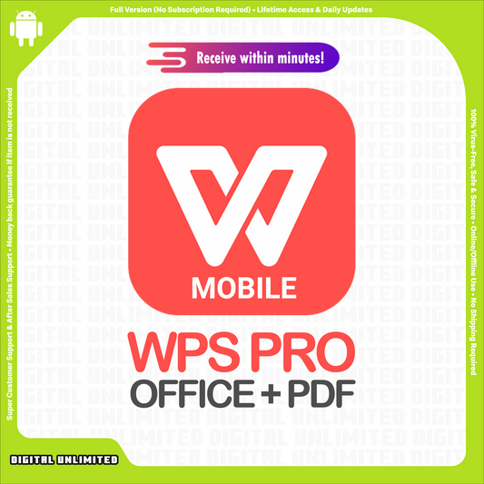 [Lifetime] WPS Pro Office+PDF Latest for Android