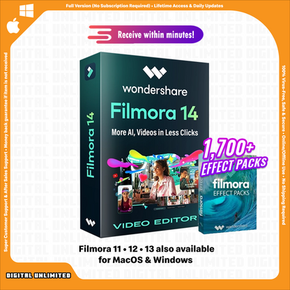 [Lifetime] Wondershare Filmora + Effect Packs Latest For Windows & macOS