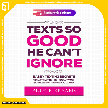 [eBook] Texts So Good He Can't Ignore - Sassy Texting Secrets For Keeping High Quality Men